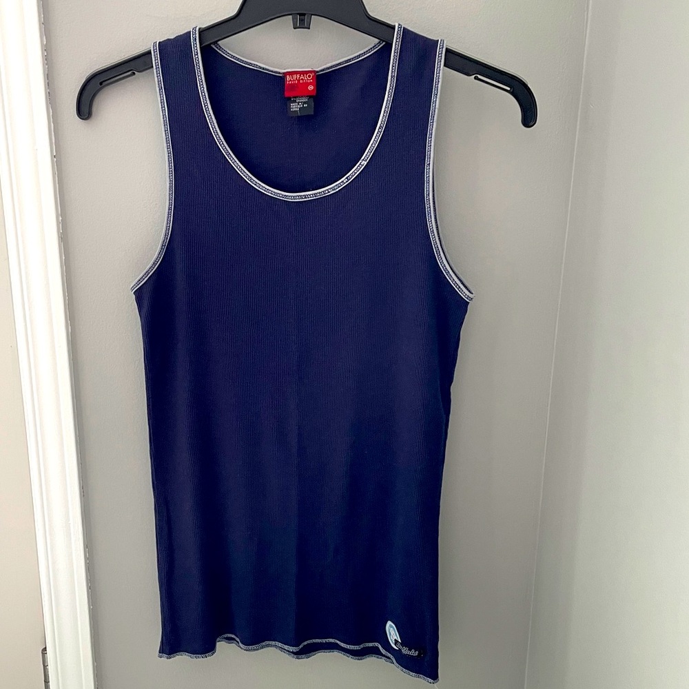 Buffalo blue sleeveless top